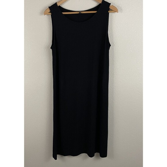Eileen Fisher Black Sleeveless Dress - Picture 1 of 4
